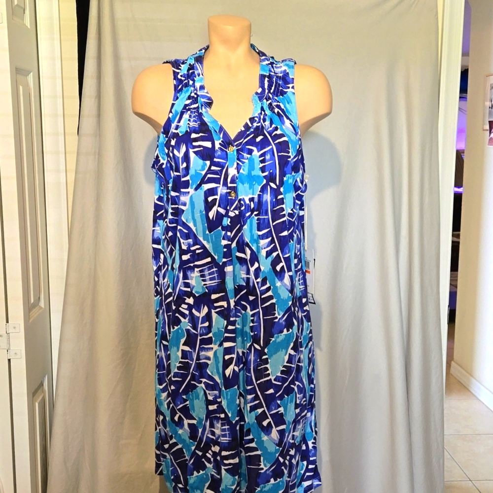 Caribbean Joe island style sleeveless dress, NEW